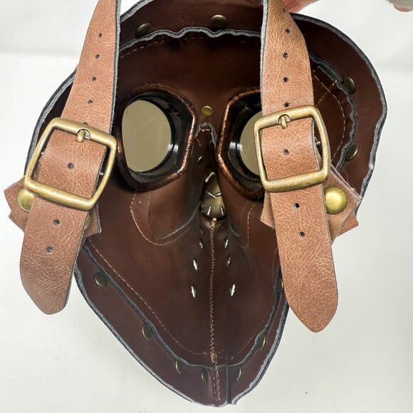 Beyond Masquerade Plague Dr. Mask Bird Face Steam Punk Cosplay Leather Costume - Picture 6 of 7